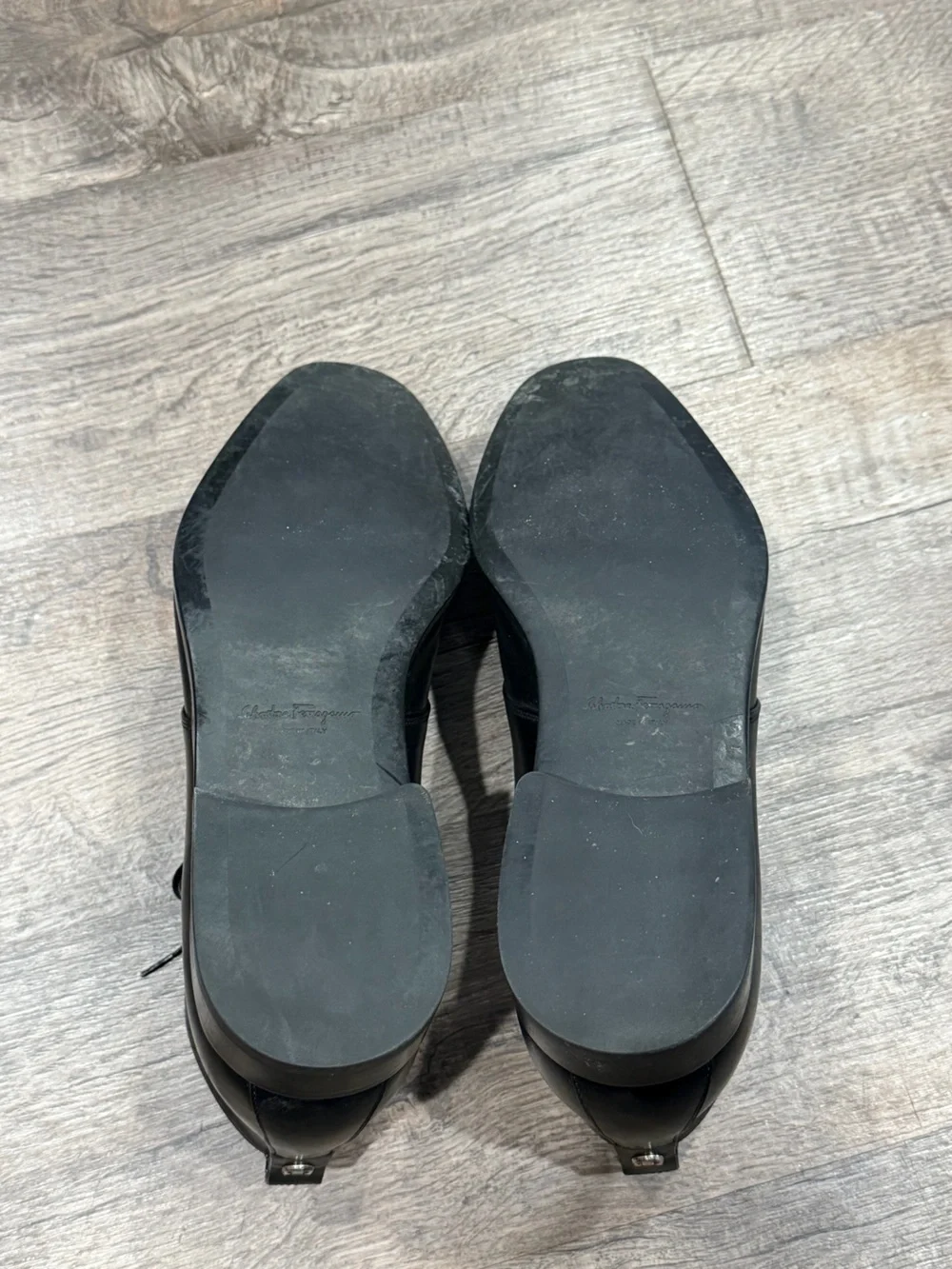 Salvatore Ferragamo Men's Black Leather Chukka‎ Boots